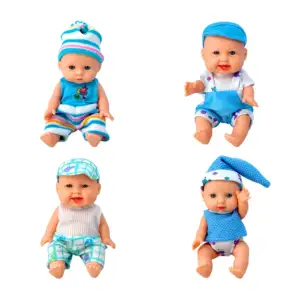1pza Mini muñeca bebé con ropa y gorro, 20cm, variedad de modelos / f…