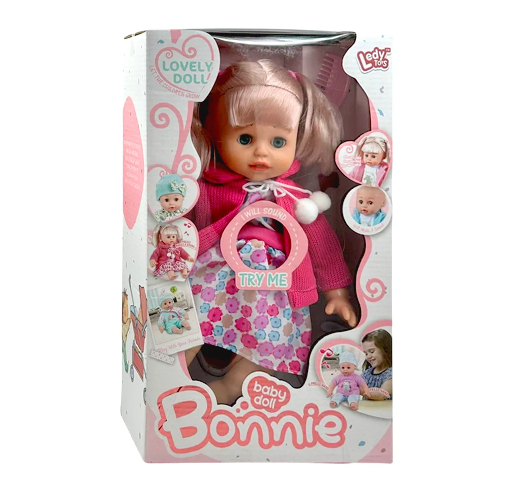 Muñeca bebé bonnie con vestido y sonido, 35.5cm, variedad de modelos …