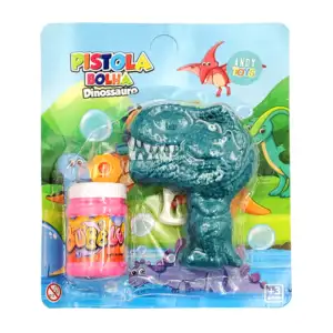 Pistola con forma de dinosaurio de 17.5x20.5x5.5cm para hacer burbuja…