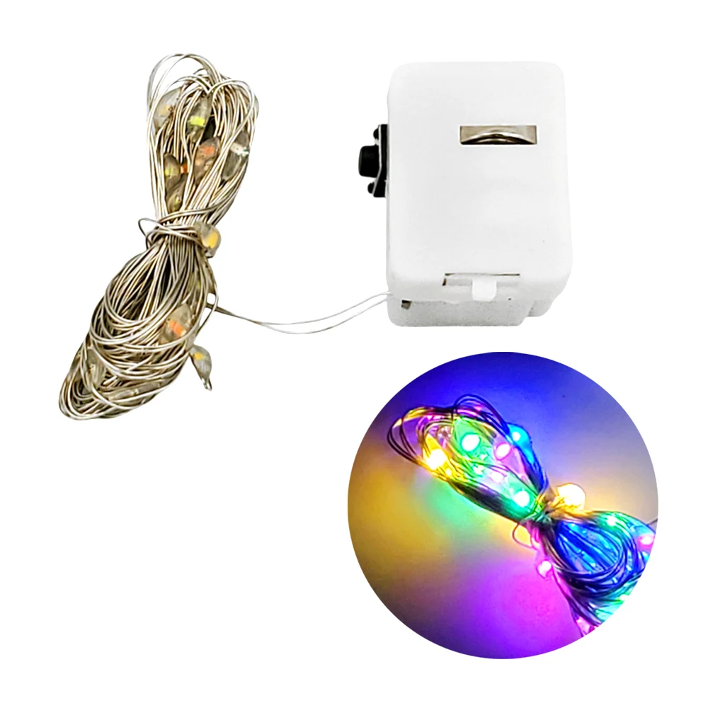 1pza Tira con luz rgb, blanca o cálida de alambre de cobre, 2.9m para…