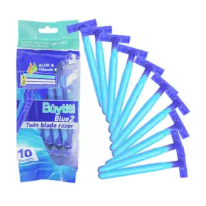 Paquete 10 rastrillos desechables buytiti con doble navaja de afeitar…