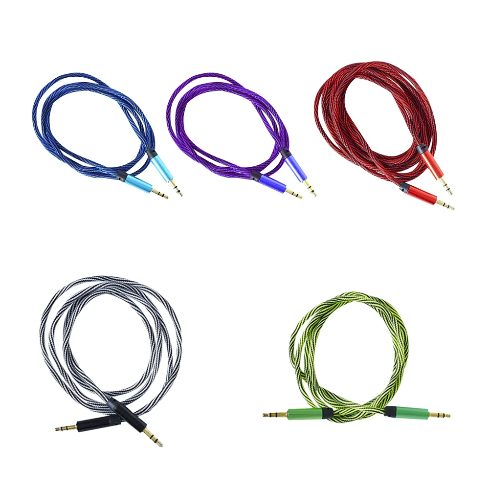 1pza Cable auxiliar bicolor tipo cuerda de 90cm, variedad de colores …