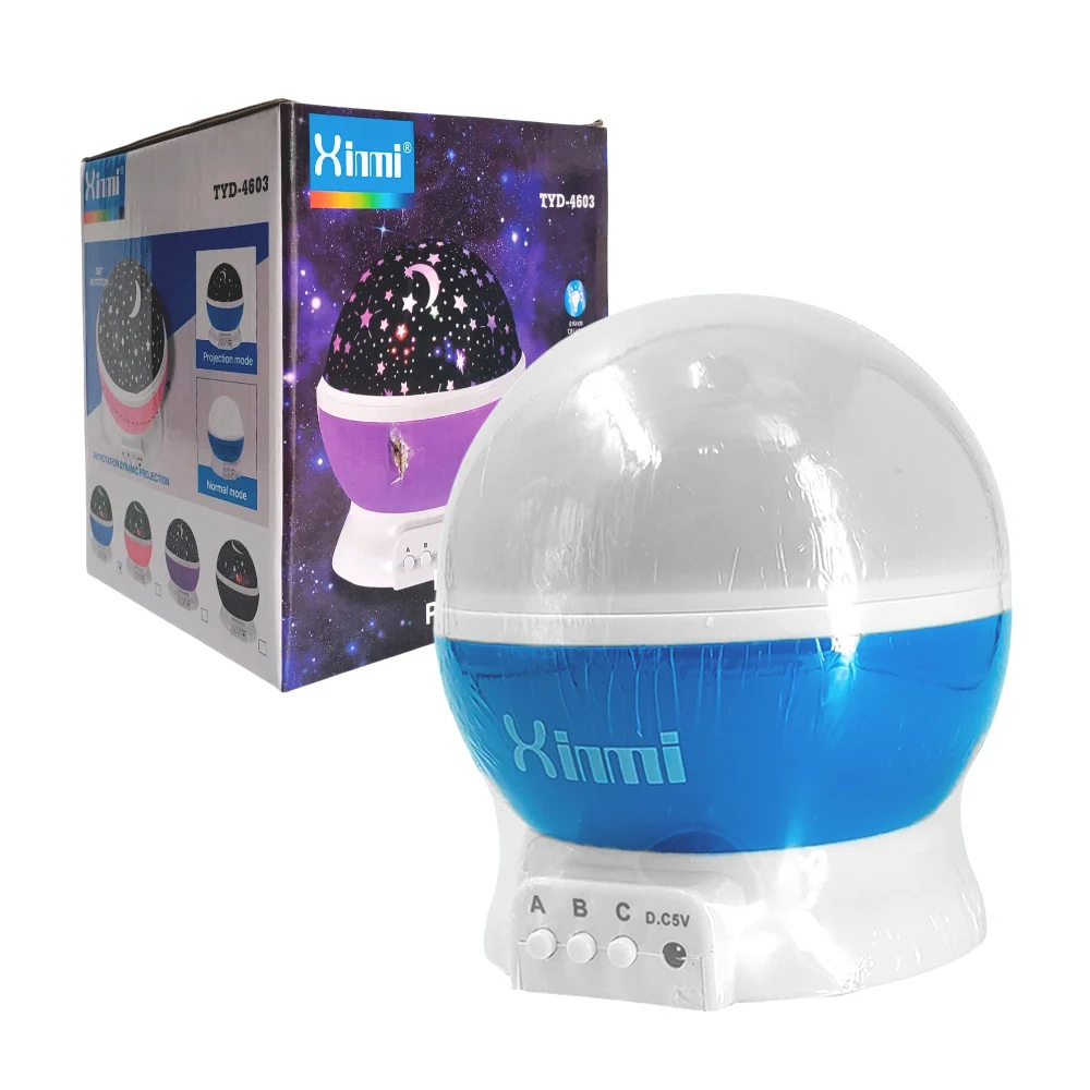 Lámpara proyectora xinmi con 8 tipos de luces y proyección giratoria …