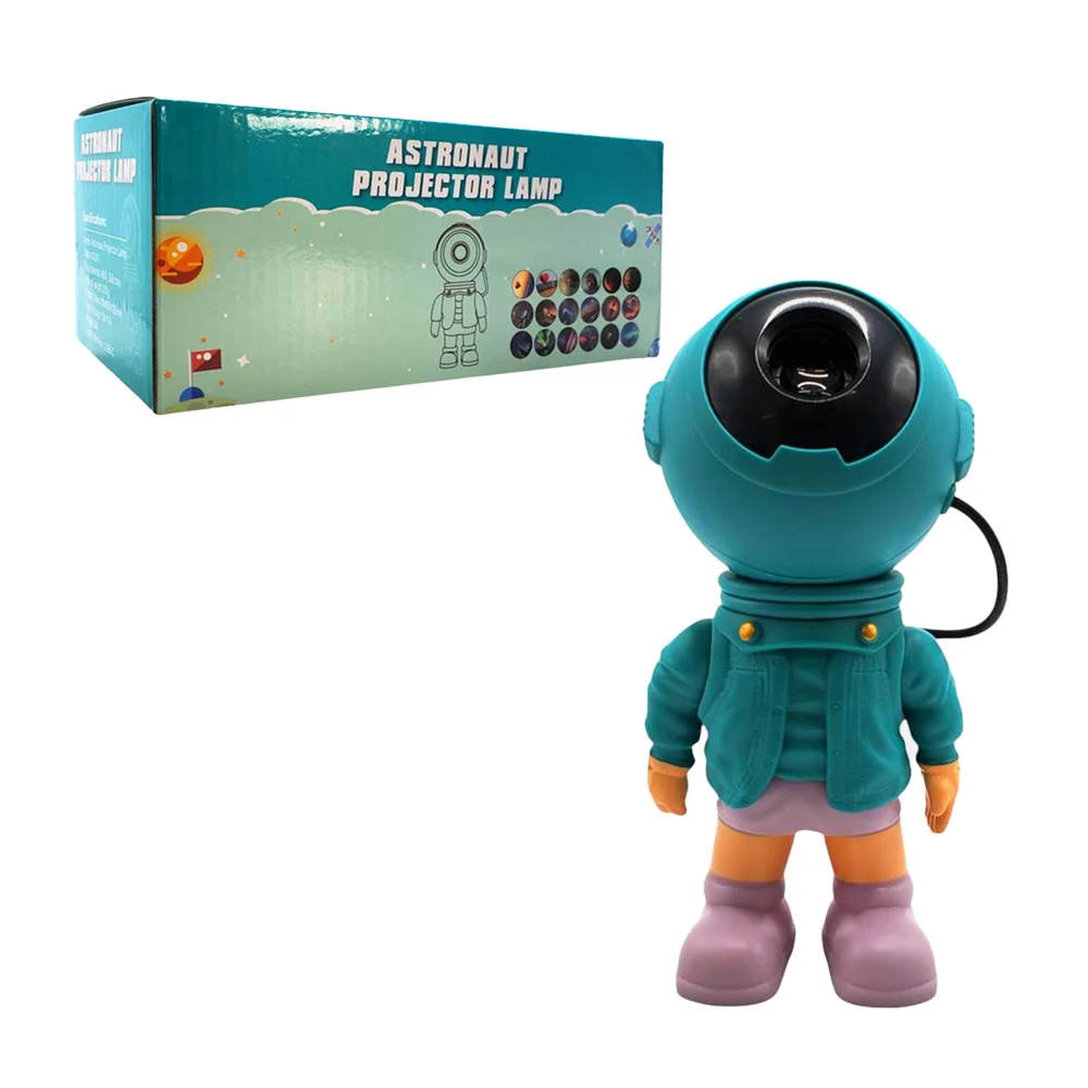 Lámpara proyector nocturno en forma de astronauta + 3 discos con dife…