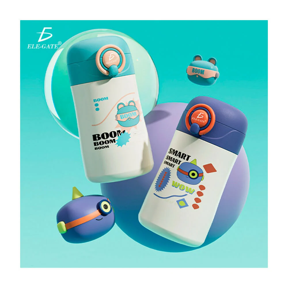 Botella termo ele-gate de broche redondo con diseño temático espacial…
