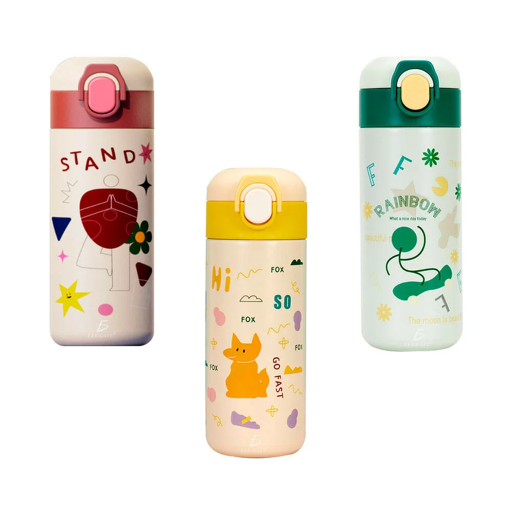 Termo ele-gate de acero inoxidable con diseño de animales dibujos ani…
