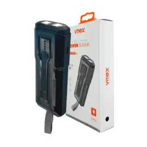 Power bank / batería portátil con puerto usb + linterna, 10000mah, va…