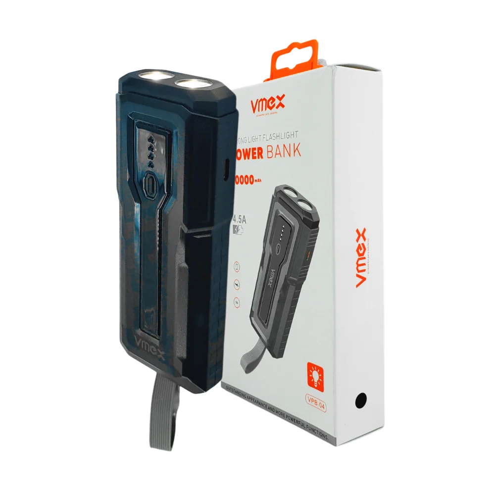 Power bank / batería portátil con puerto usb + linterna, 10000mah, va…