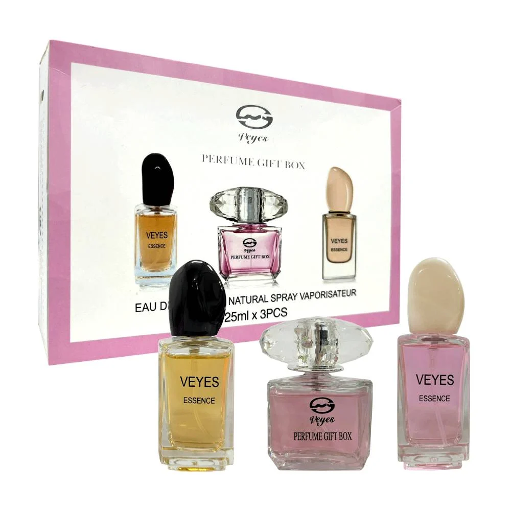 Kit 3 Perfumes Veyes 25ml En Spray Con Fragancia Para Dama Variedad De kit-3-perfumes-veyes-25ml-en-spray-con-fragancia-para-dama-variedad-de