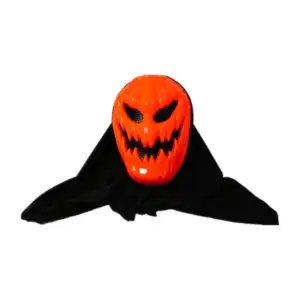 Máscara de plástico con diseño de calabaza aterradora para disfraz ha…