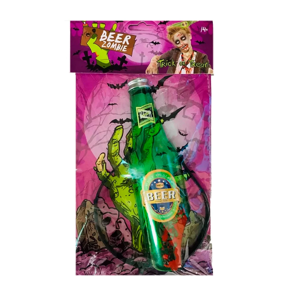 Diadema con botella quebrada para disfraz de halloween / beer zombie …