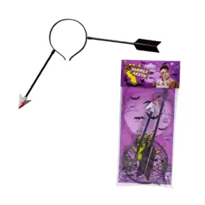 Diadema con simulación de flecha atravesada para disfraz de halloween…