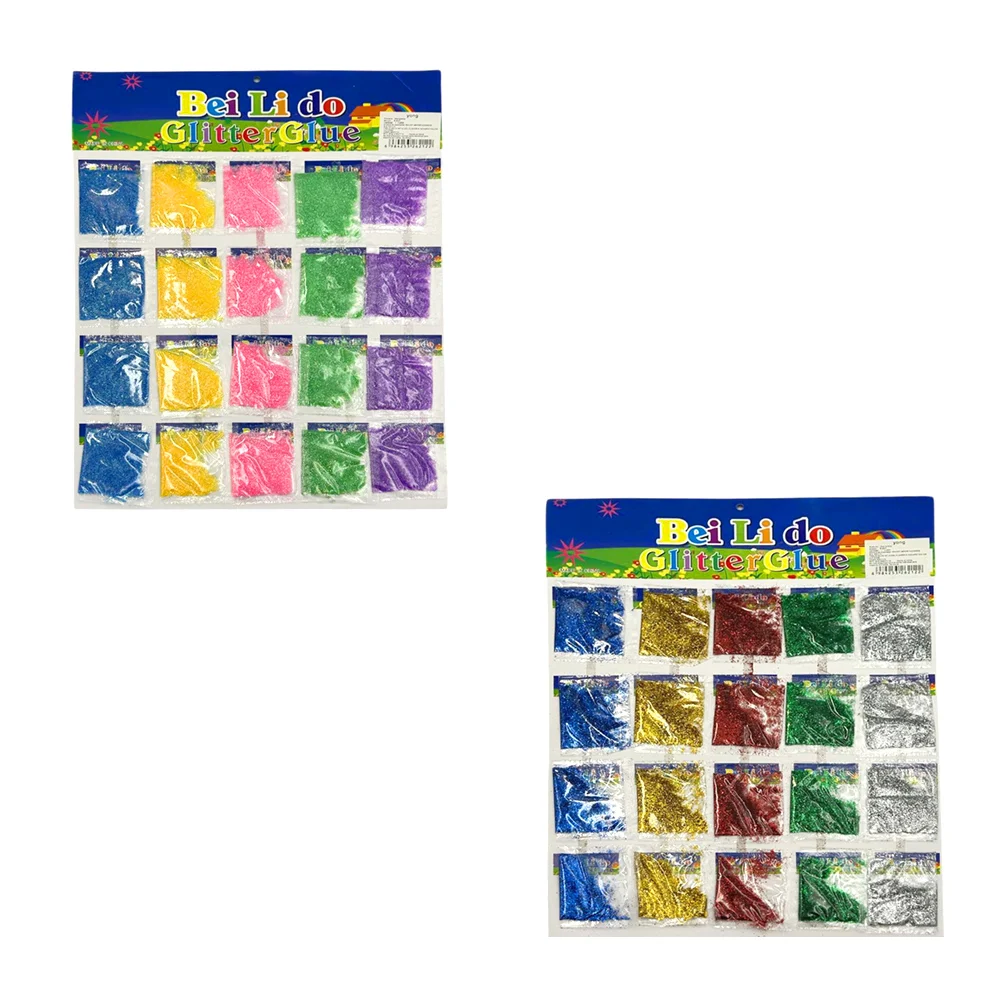 Blíster con 20 mini bolsas de diamantina, variedad de colores / bei l…