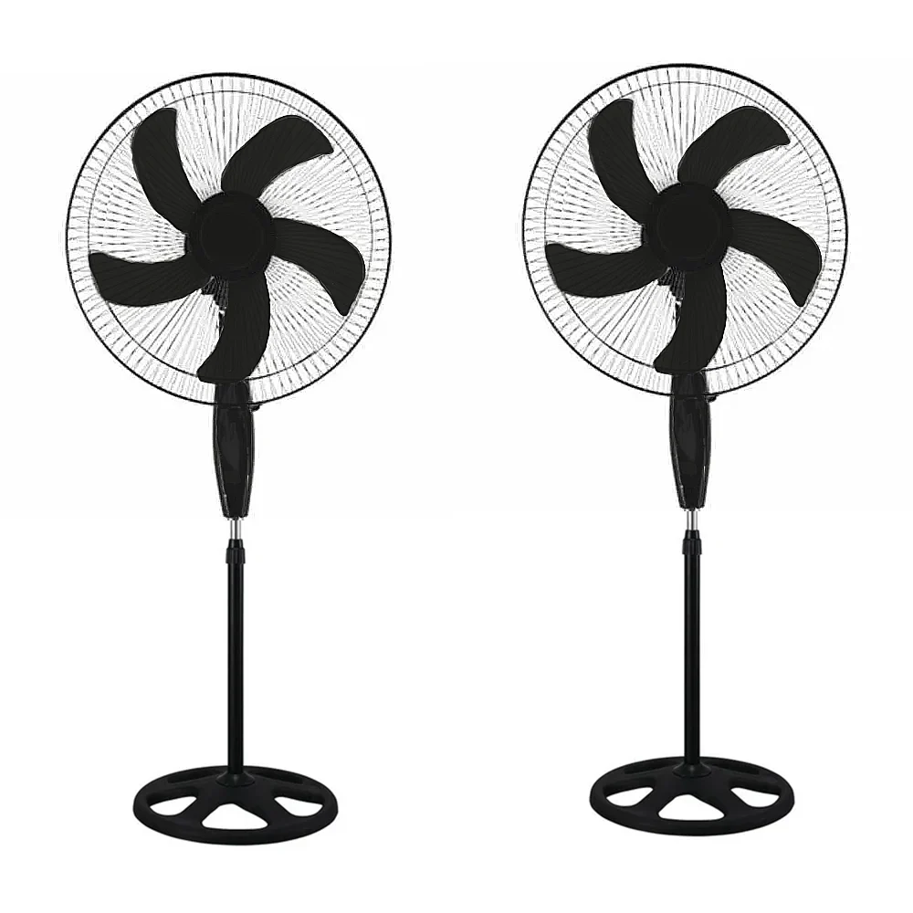 Par de ventiladores redondos 16 pulgadas con 5 aspas de plástico, 3 v…