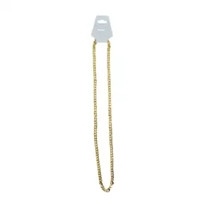 1pza Collar tipo cadena de fantasia en color dorada con 0.5cm de gros…