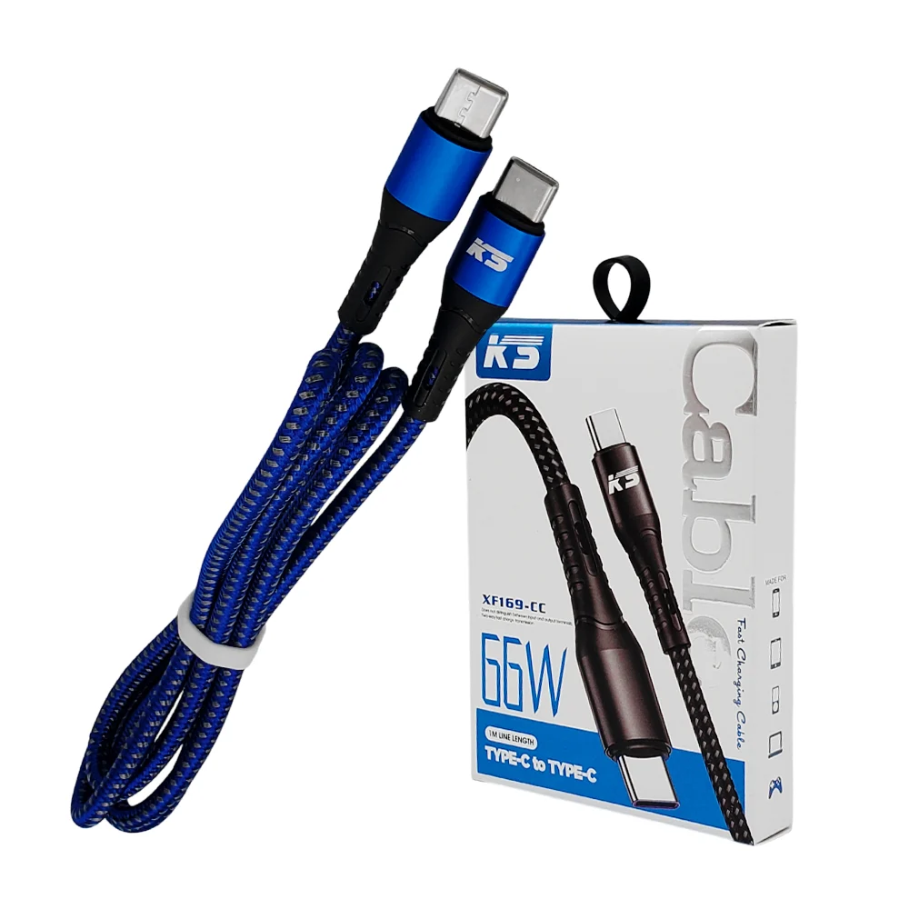 Cable usb-c de 1 metro con entrada a tipo c para carga rápida, 66w, v…
