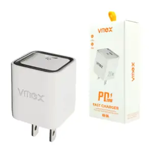 Cubo cargador vmex de carga rapida de 20w con entrada tipo-c / xh-06