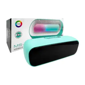 Bocina mediana bluetooth rectangular luces RGB con efecto infinito, e…