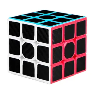 Cubo rubik 3x3x3 con fondo de color y stickers negros / y-0107-2 / 77…