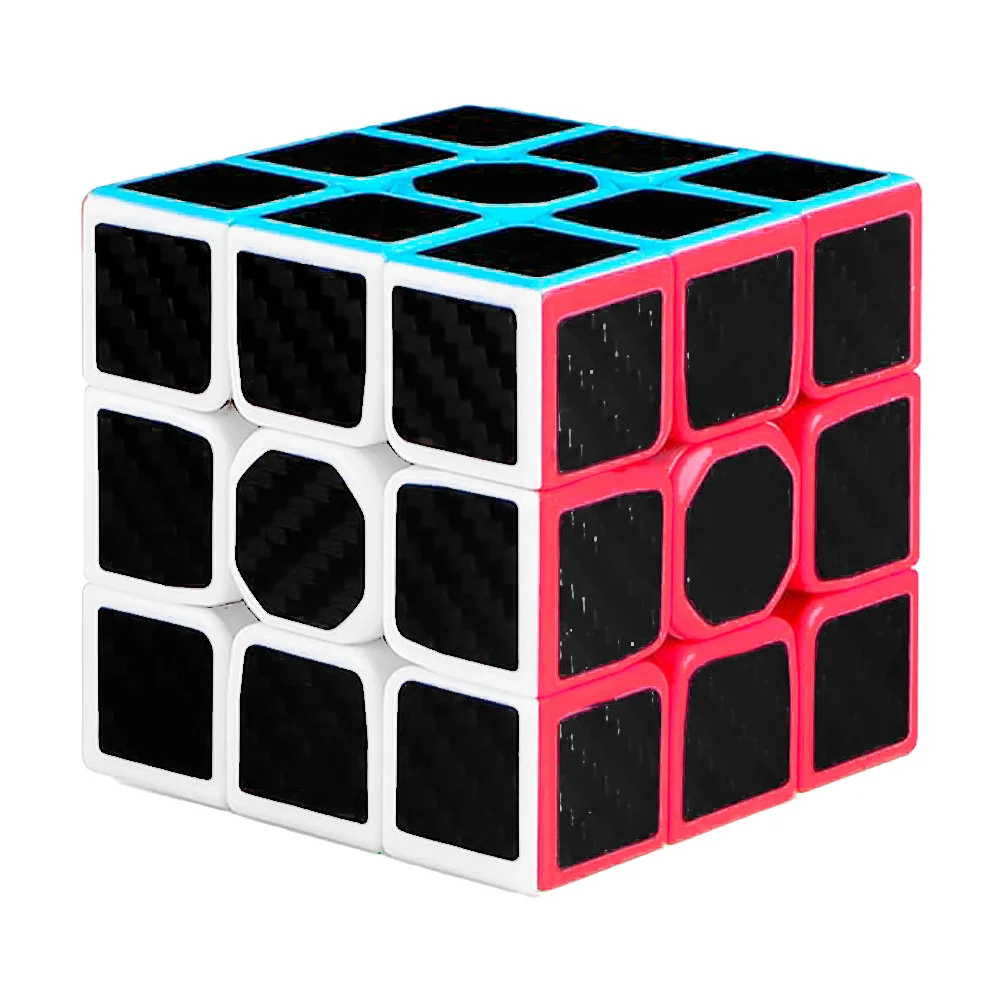 Cubo rubik 3x3x3 con fondo de color y stickers negros / y-0107-2 / 77…
