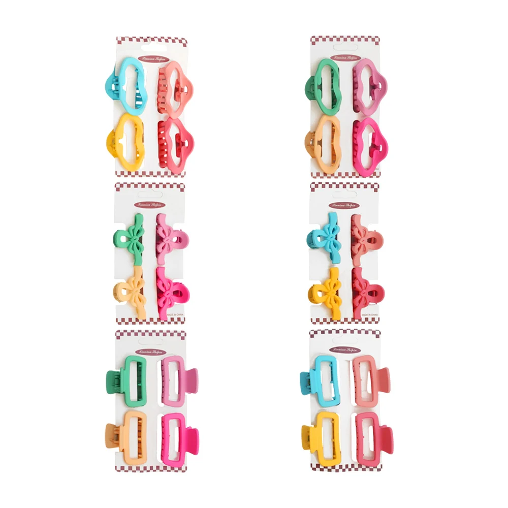 Blíster con 4 pinzas - broches chicos para el cabello, variedad de mo…