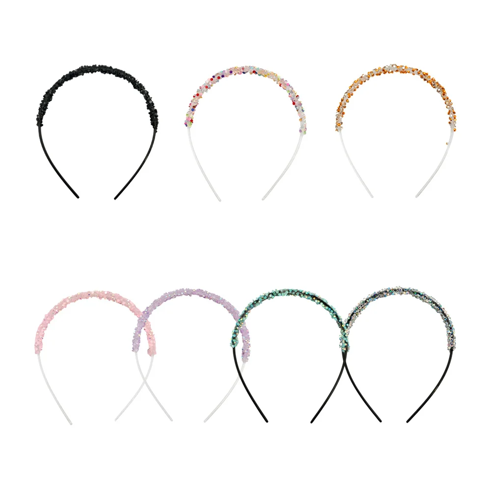 1pza diadema delgada para el cabello con pedreria, variedad de colore…