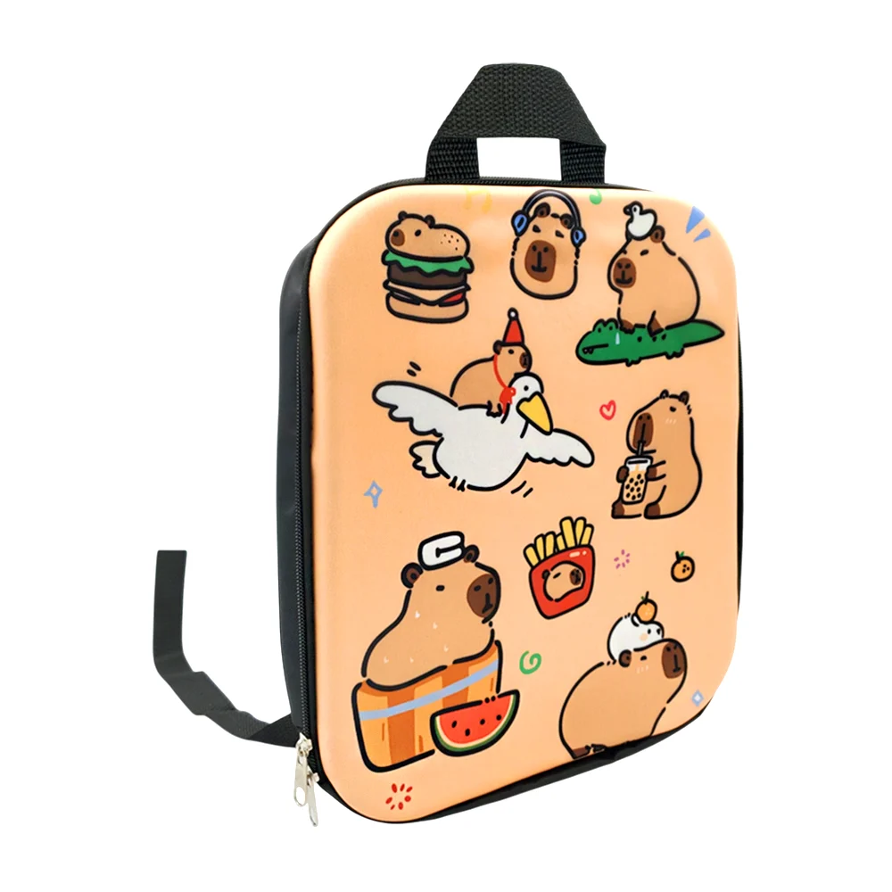 Mochila infantil rectangular de 1 compartimento con estampado de capi…