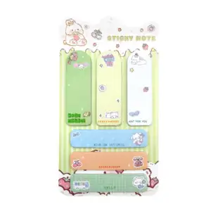1pza post it alargados con estampados de conejos kawaii, variedad de …