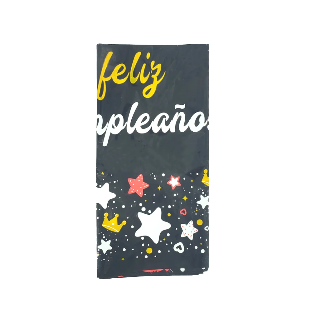 1pza Mantel metálico rectangular 137x183cm con estampado de estrellas…