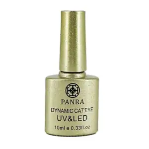 1pza Esmalte en gel adiamantado con frasco dorado multicolor 10ml/ pa…