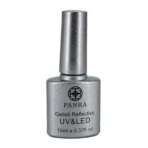 1pza Esmalte en gel panra con glitter con frasco amatista metálico mu…