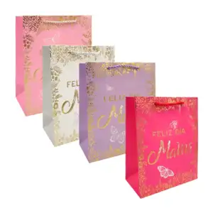 1pza Bolsa de regalo chica con temática del día de las madres con det…