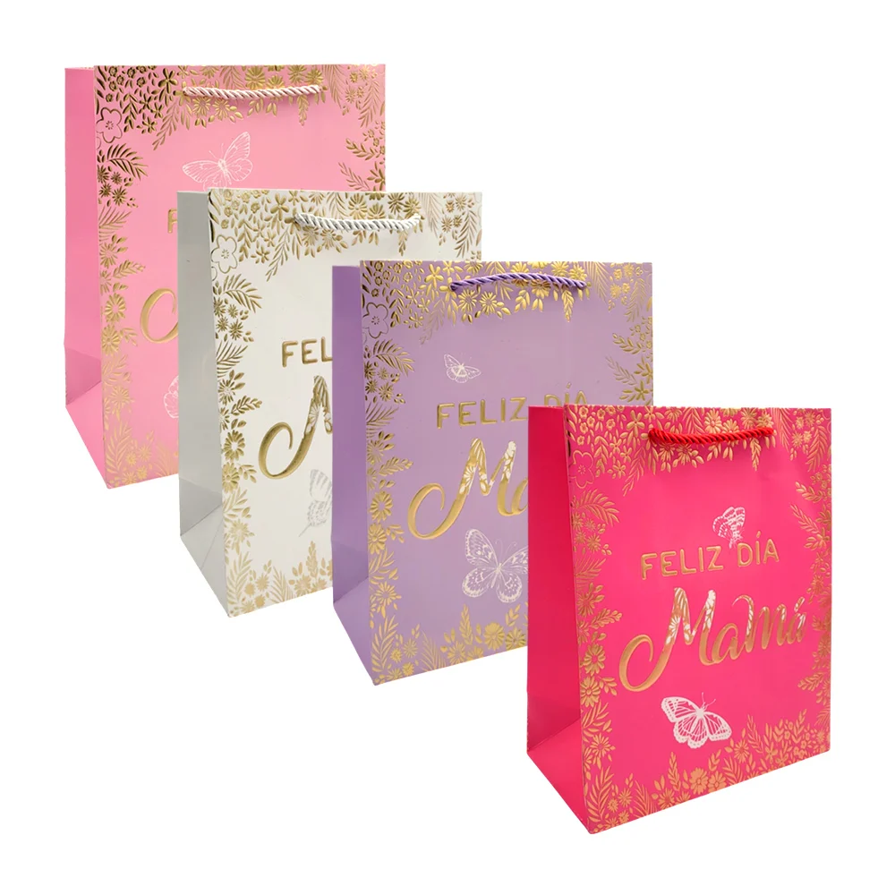 1pza Bolsa de regalo chica con temática del día de las madres con det…