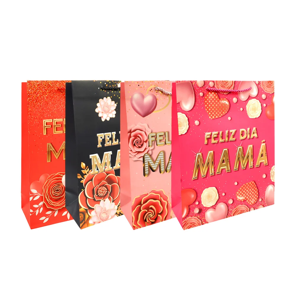 1pza Bolsa de regalo mediana con temática del día de las madres y det…