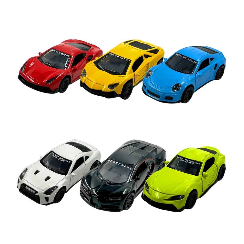 1pza Mini carro deportivo con función de fricción, variedad de modelo…