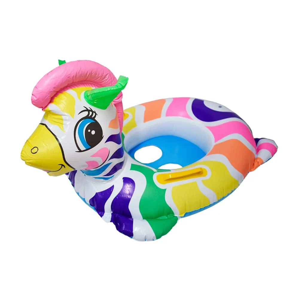 Salvavidas inflable de 80cm en forma cebra multicolor para bebé con a…