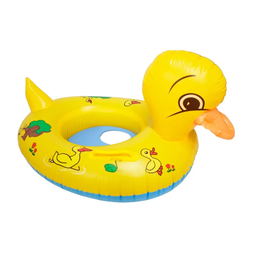 Salvavidas inflable en forma y estampado de pato 80cm para bebé con a…