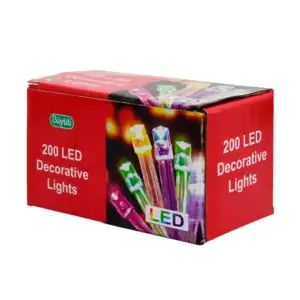 Serie de cable transparente buytiti con 200 luces led en tono multico…