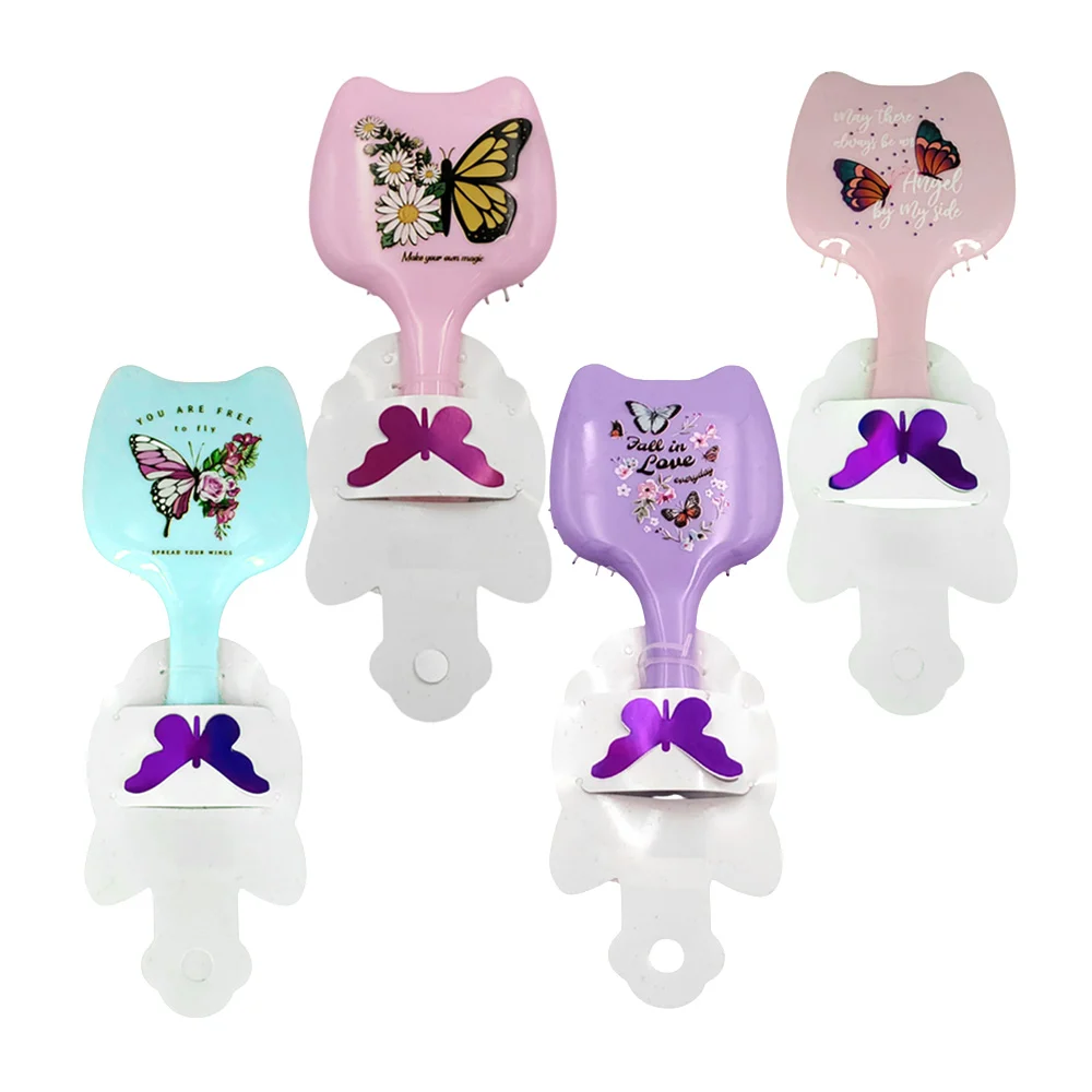 Cepillo para el cabello con forma de orejas de gato y estampado de ma…