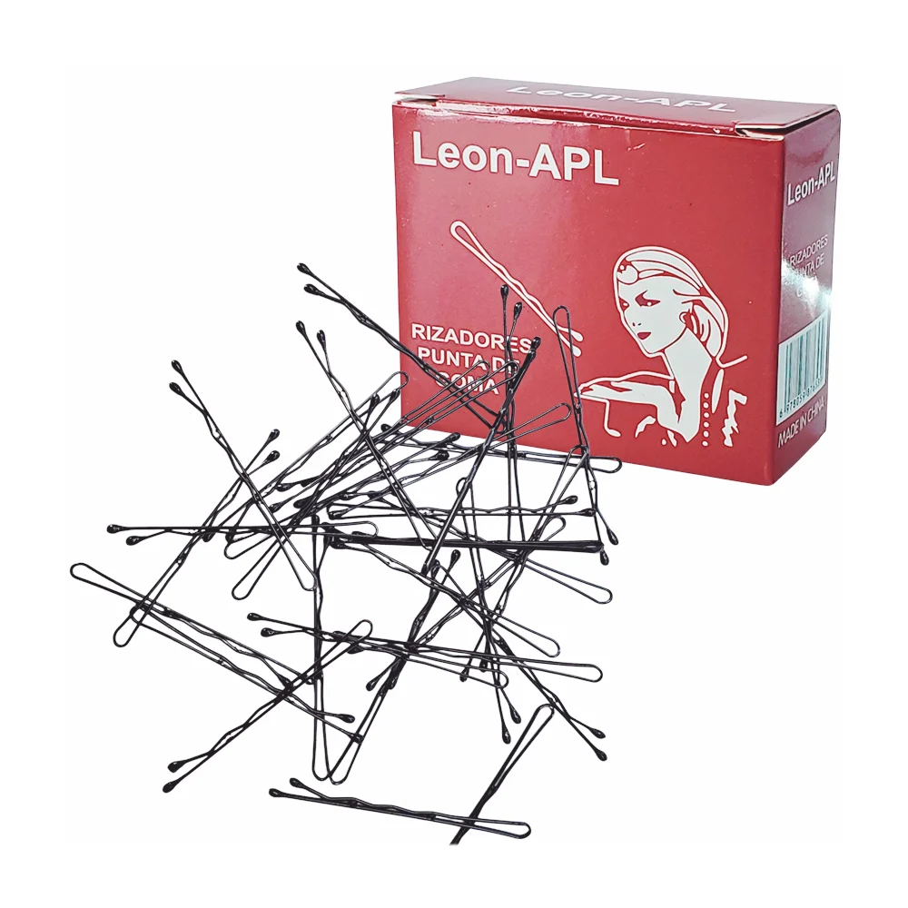Paquete de 40 pasadores con punta de goma para el cabello / leon-apl …