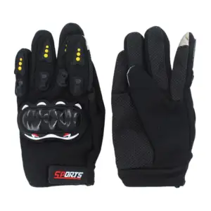 Par de guantes con protección de nudillos para motociclista, variedad…