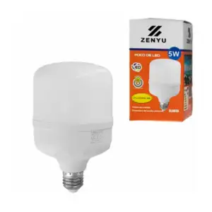 Foco bombilla led zenyu ahorrador de 5w con luz blanca / zy-luces a2 …
