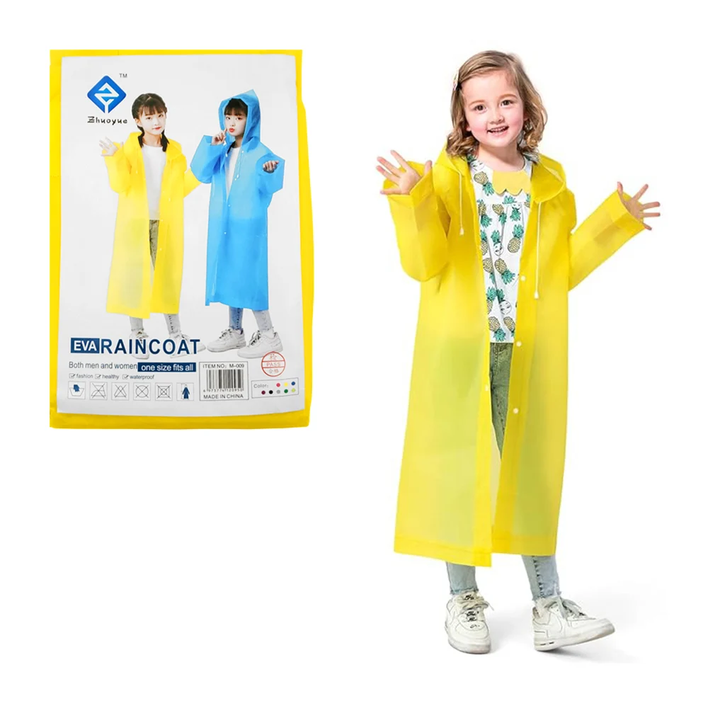 1pza Impermeable de plástico pequeño, liso, con botones abrochables y…