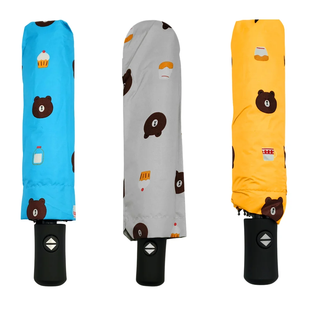Paraguas de bolsillo con filtro para rayos del sol y diseño de osos y…
