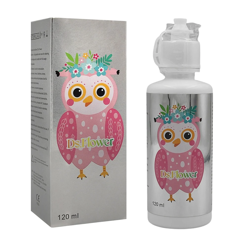 Solución ds flowers para lentes de contacto 120ml, con estampado de b…