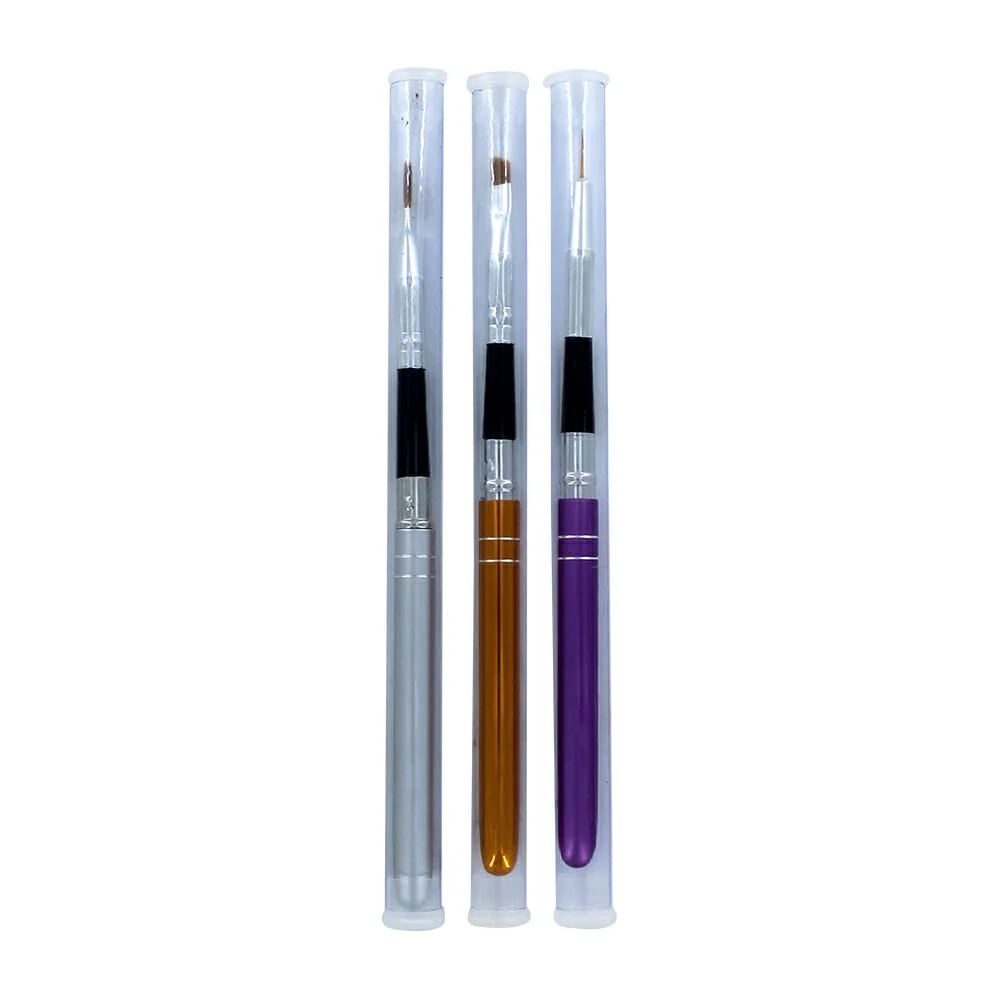 1pza Brocha estilo pincel para maquillaje, variedad de colores / 0123…