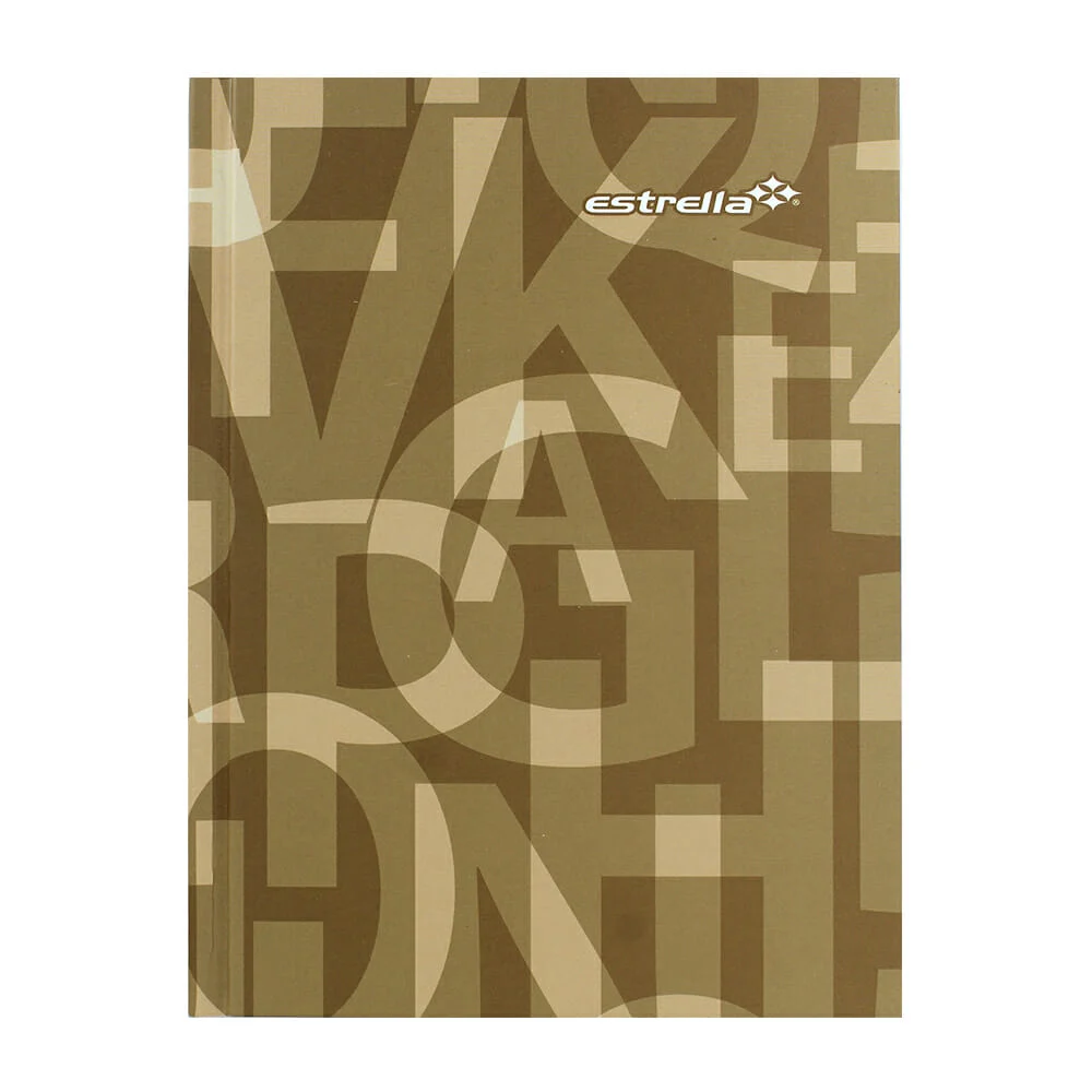 Cuaderno libreta estrella de pasta dura con 96 hojas papel bond en ra…