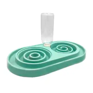 Plato entrenador doble con dispensador para el agua, colores surtidos…