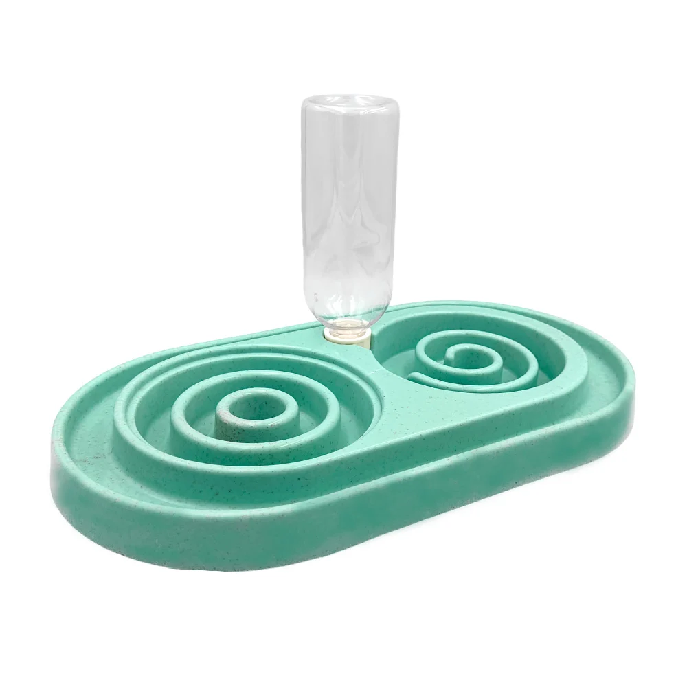 Plato entrenador doble con dispensador para el agua, colores surtidos…
