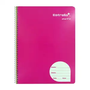 Cuaderno profesional estrella starkid con espiral metálico y 100 hoja…